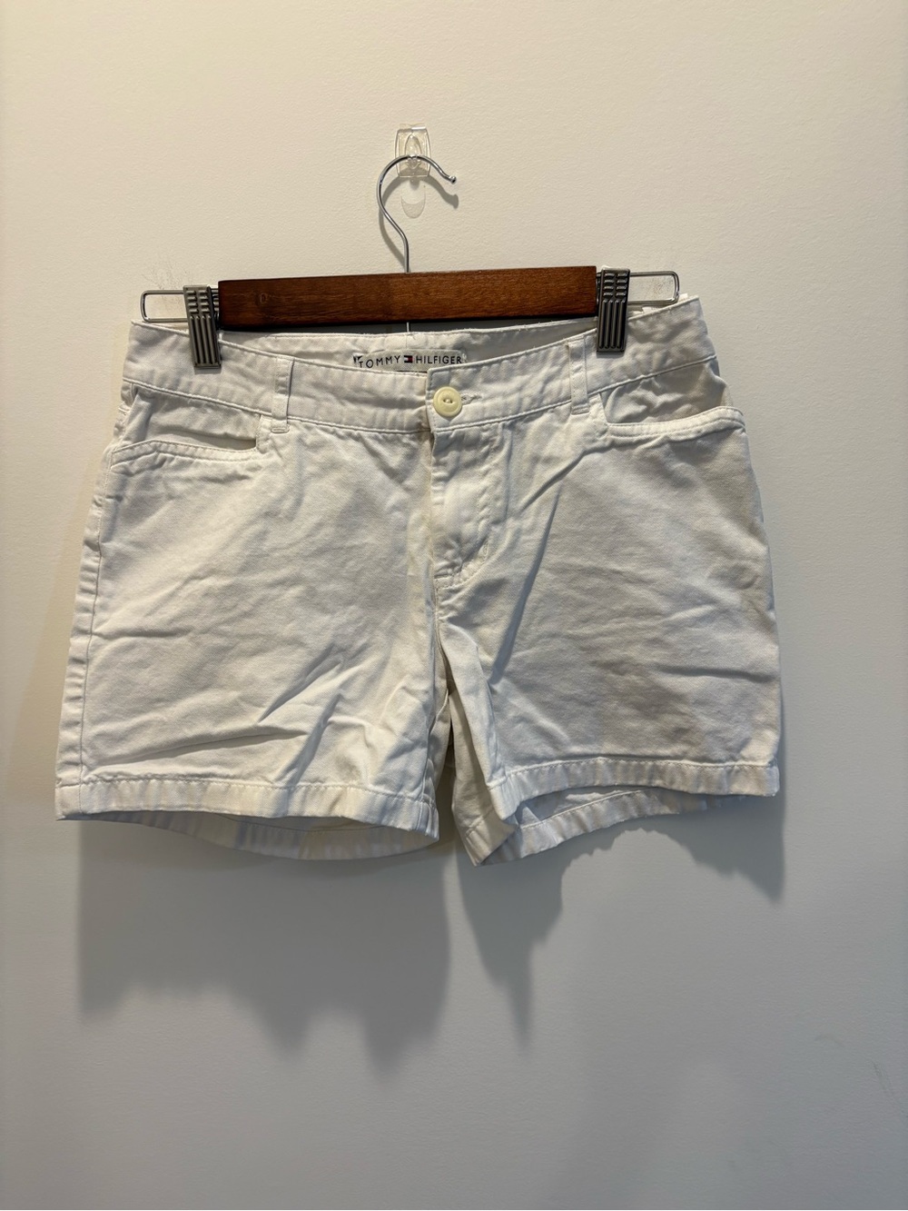 RARE Y2K Tommy Jeans Yellow Shorts with White Faux Belt-SIZE 2-4 Women’s